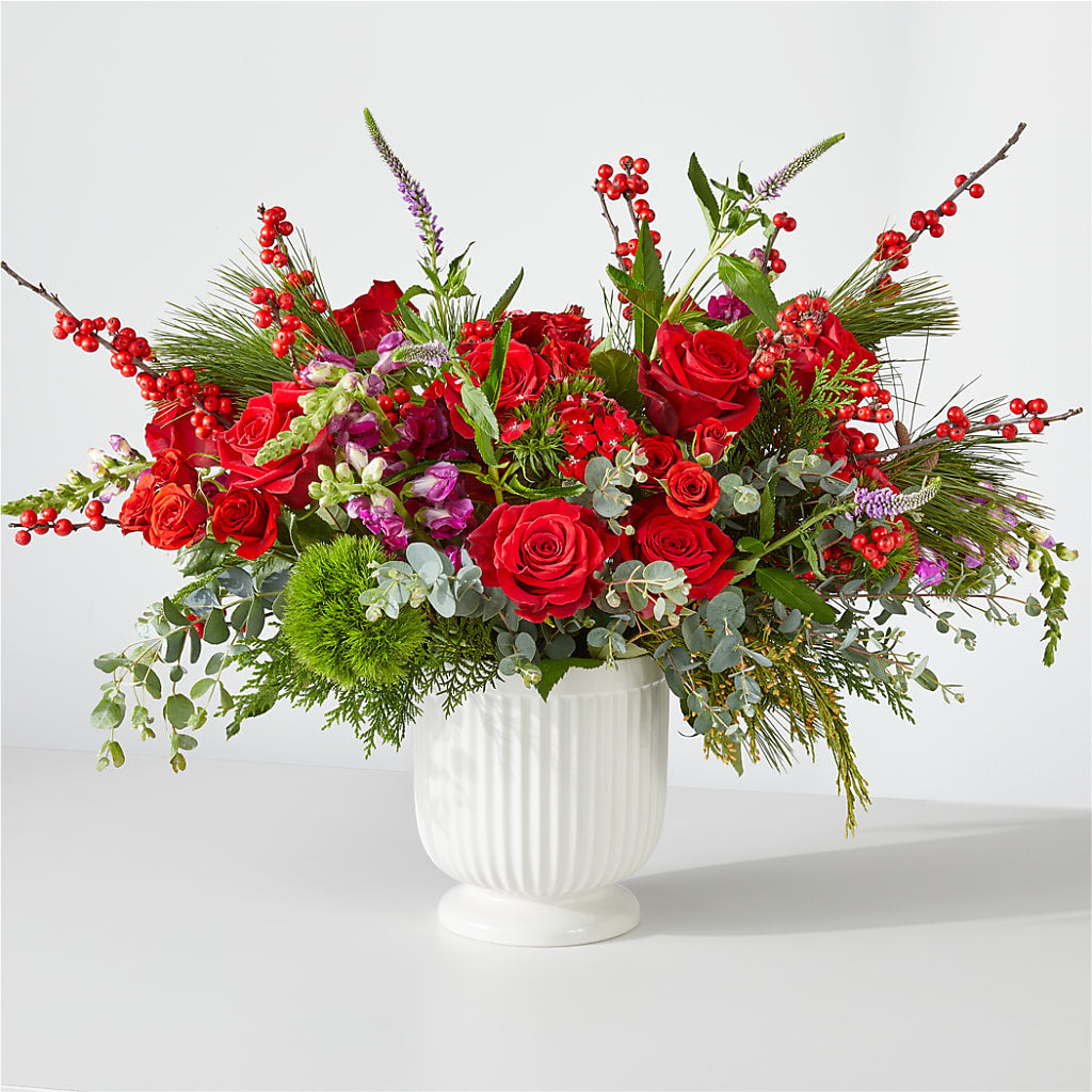 Big Red Bow Bouquet – Life Of A Flower, Dallas TX