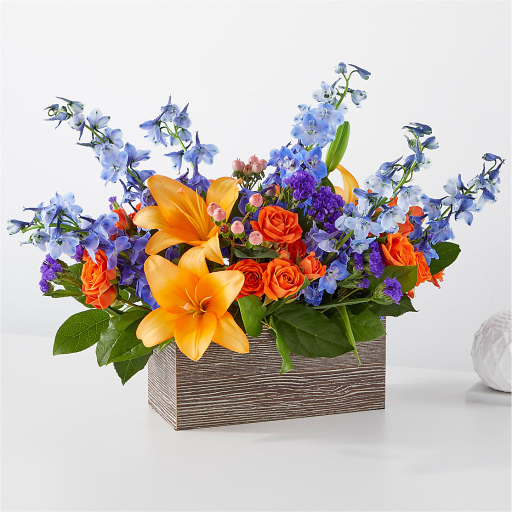 Radiant Citrus Box Bouquet – Life Of A Flower, Dallas TX