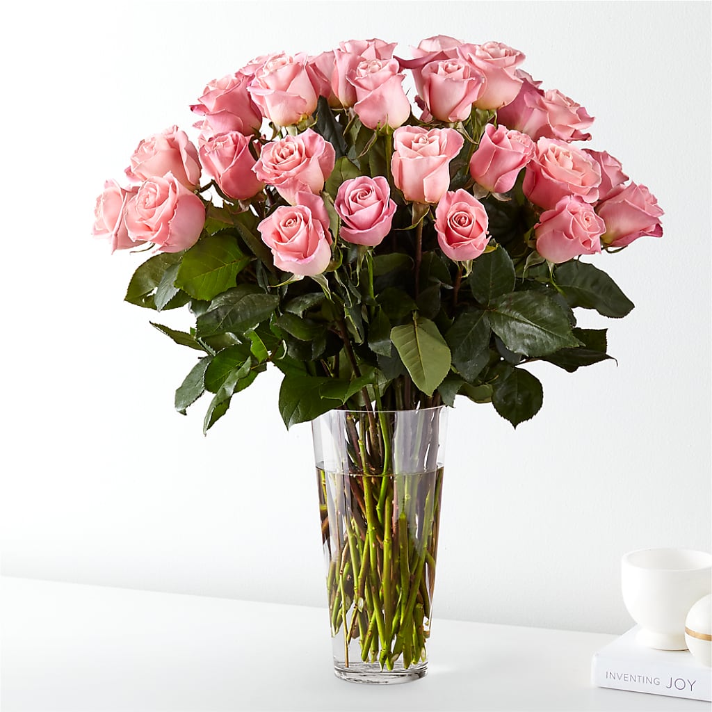 Long Stem Pink Rose Bouquet – Life Of A Flower, Dallas TX