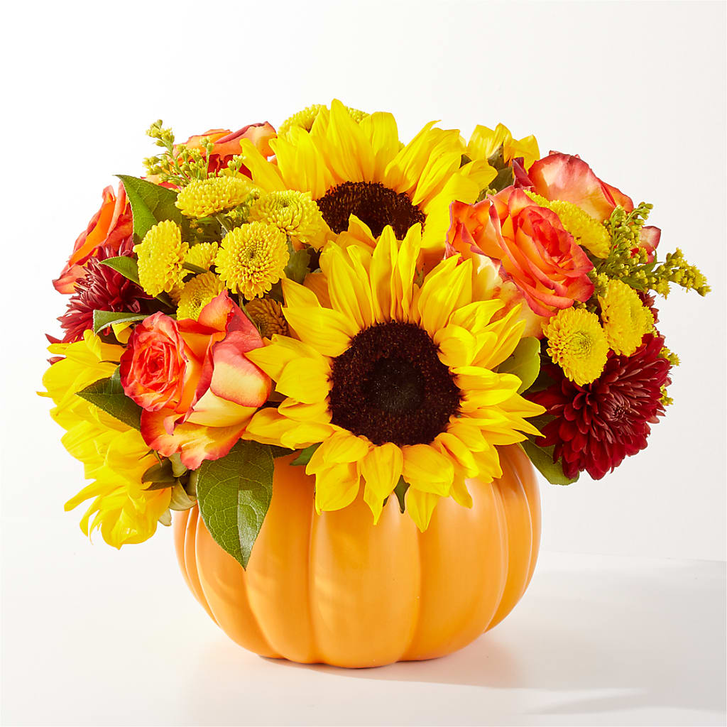 Golden Gourd Pumpkin Bouquet – Life Of A Flower, Dallas TX