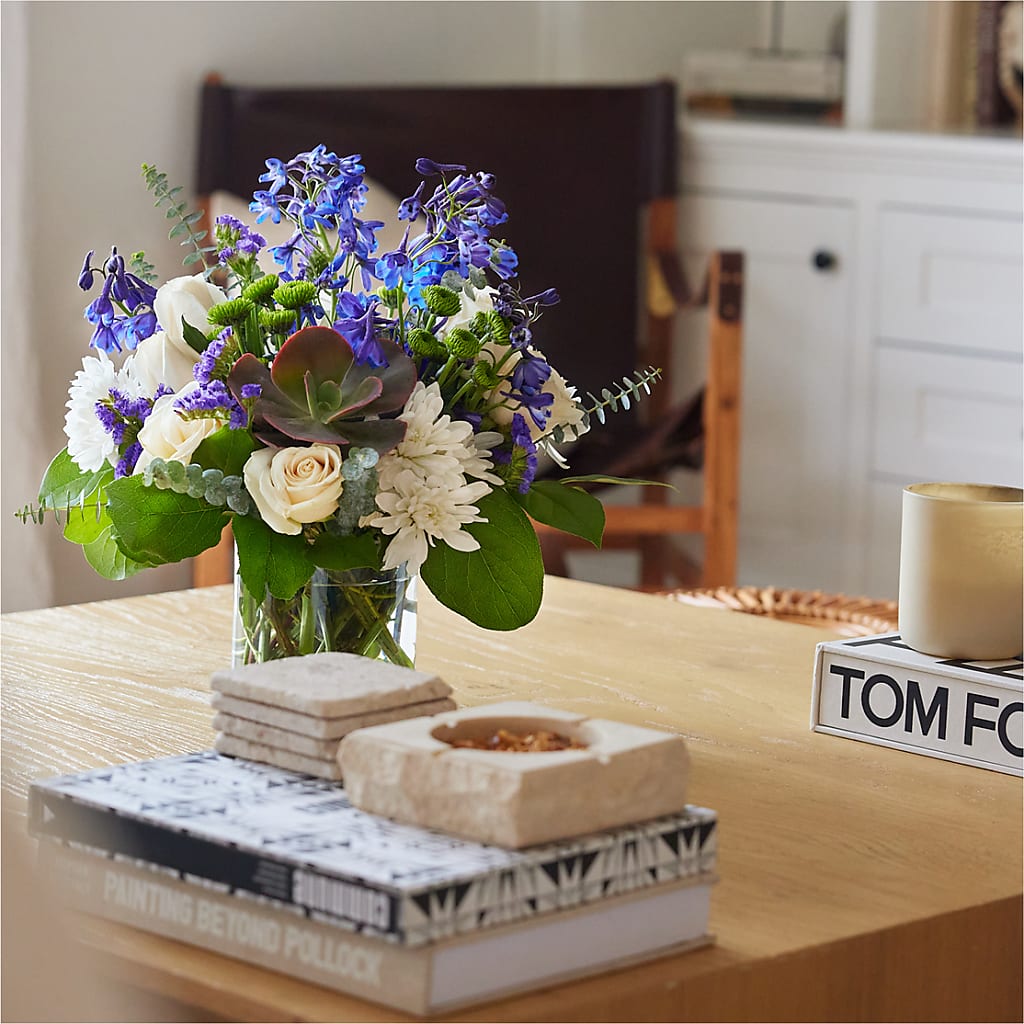 Cerulean Waves Bouquet – Life Of A Flower, Dallas TX