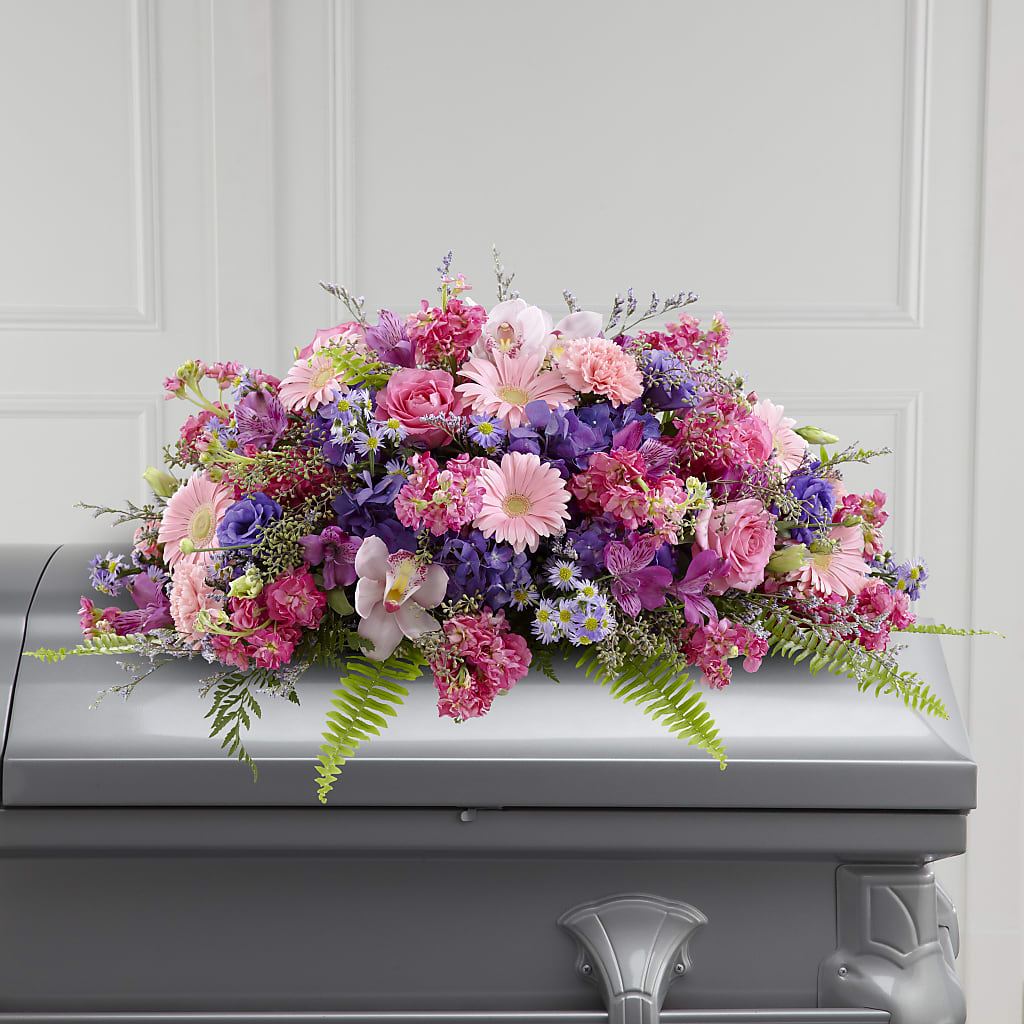 Glorious Garden Casket Spray – Life Of A Flower, Dallas TX