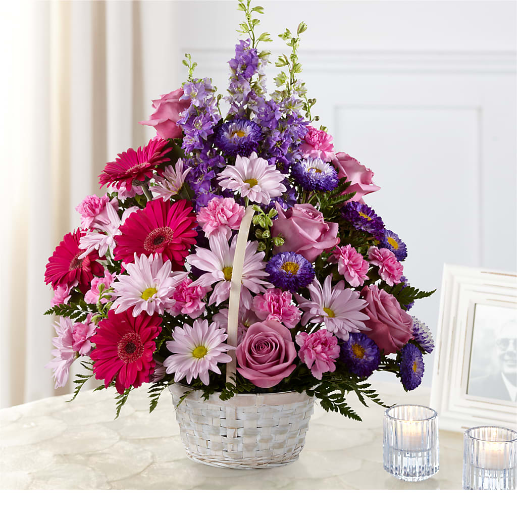 Pastel Peace Basket – Life Of A Flower, Dallas TX