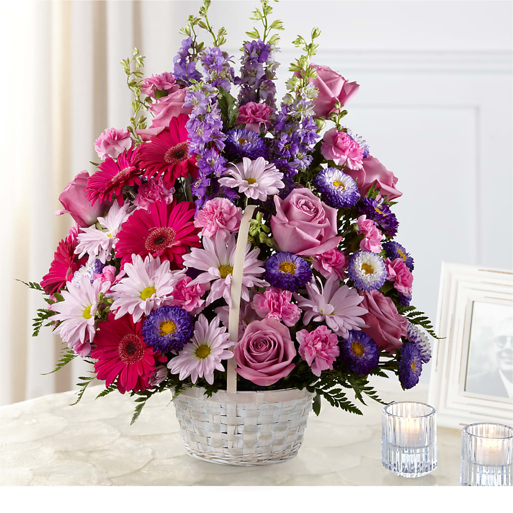 Pastel Peace Basket – Life Of A Flower, Dallas TX