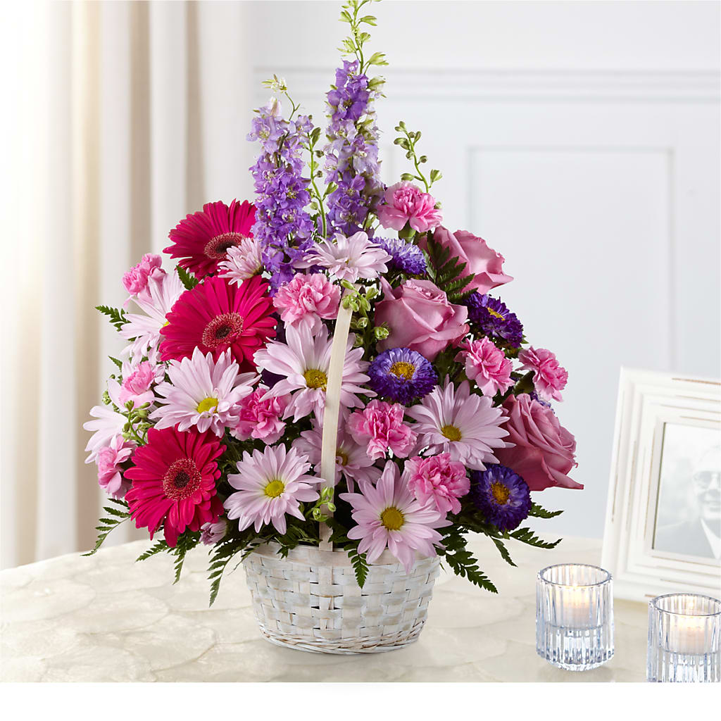 Pastel Peace Basket – Life Of A Flower, Dallas TX