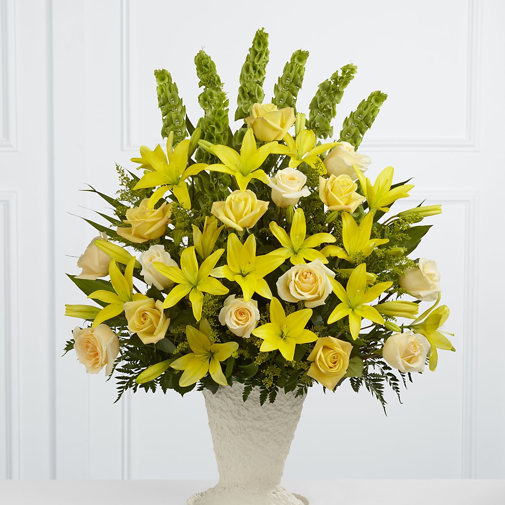 Golden Memories Arrangement – Life Of A Flower, Dallas TX