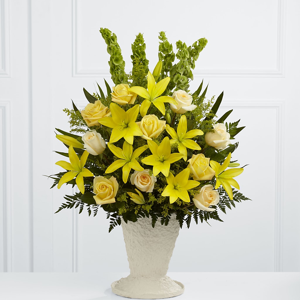 Golden Memories Arrangement – Life Of A Flower, Dallas TX