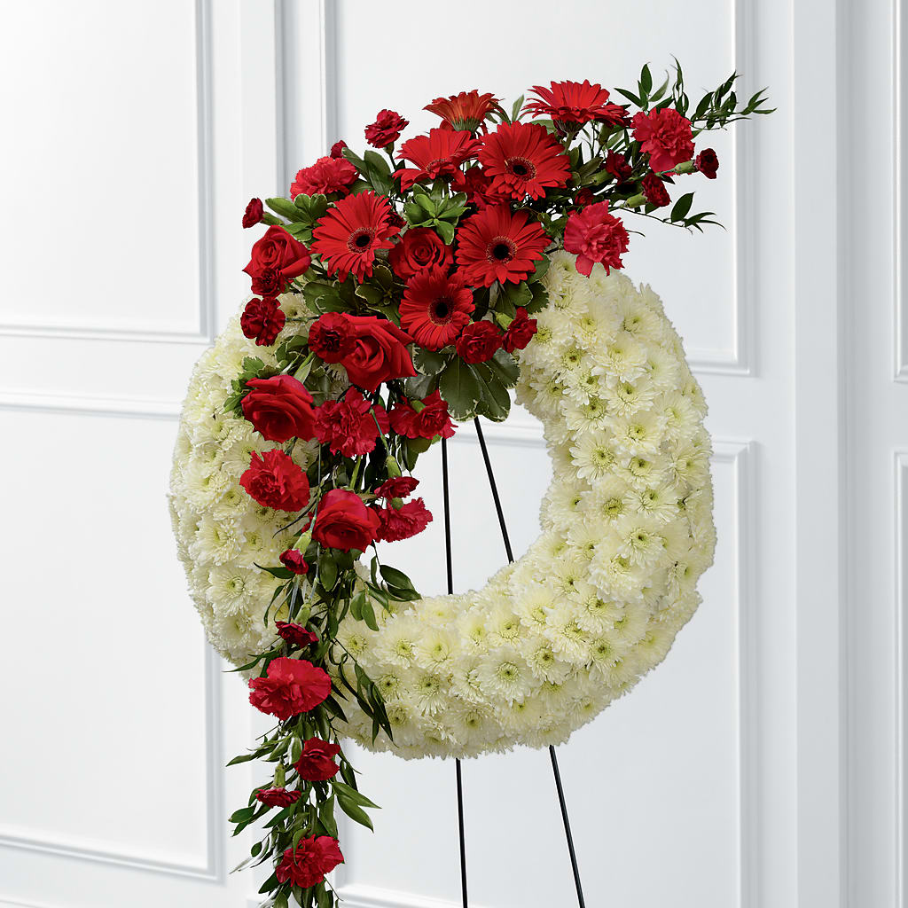 Graceful Tribute Wreath – Life Of A Flower, Dallas TX