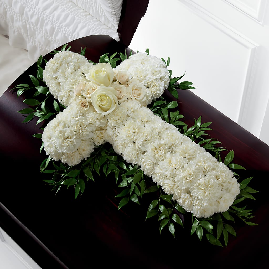 Peaceful Memories Casket Spray (Standard) – Life Of A Flower, Dallas TX