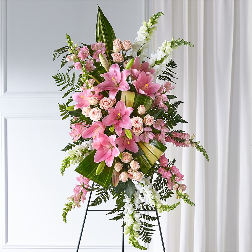 Elegant Embrace Standing Spray – Life Of A Flower, Dallas TX