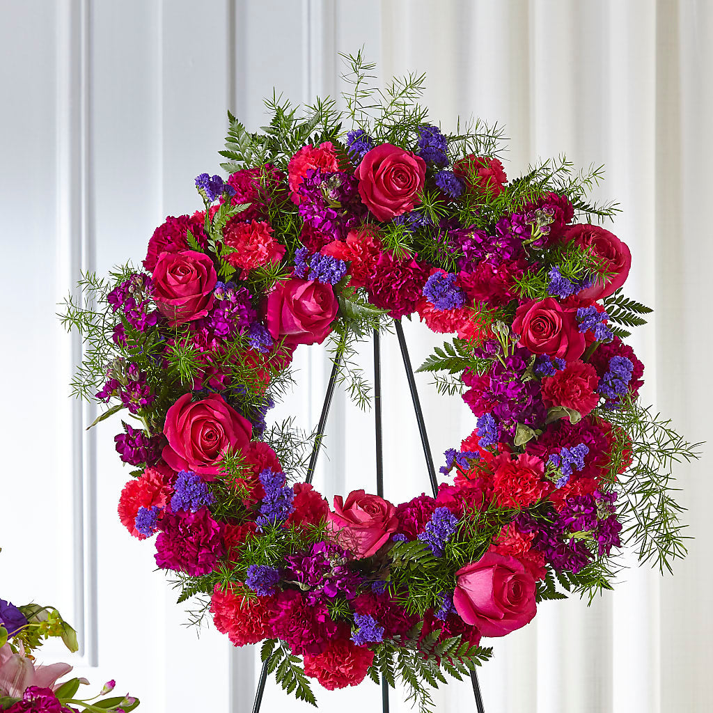 Calming Colors Wreath – Life Of A Flower, Dallas TX