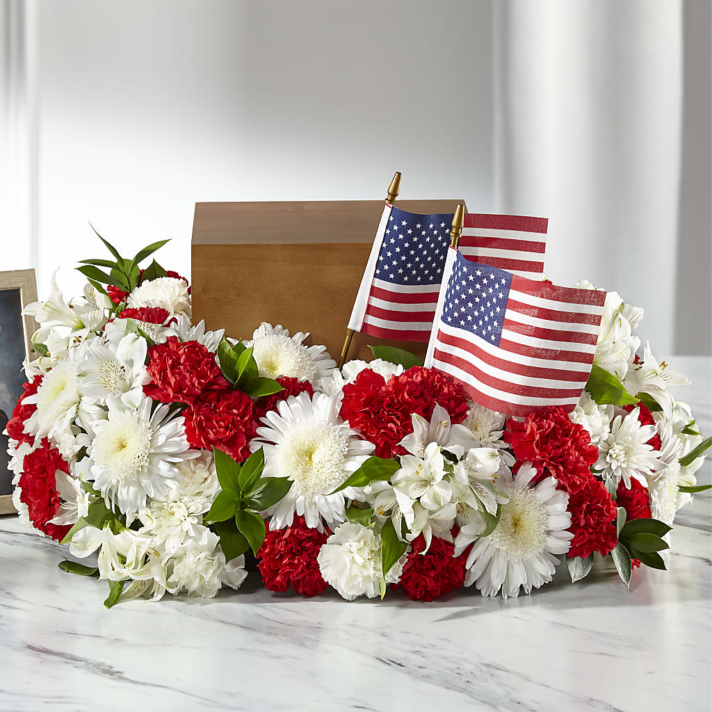 Spirit of Patriotism Cremation Adornment – Life Of A Flower, Dallas TX