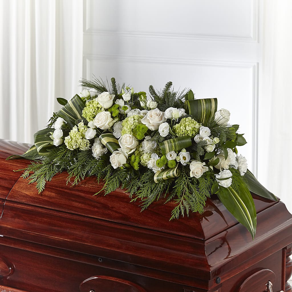 Hopeful Gesture Casket Spray – Life Of A Flower, Dallas TX