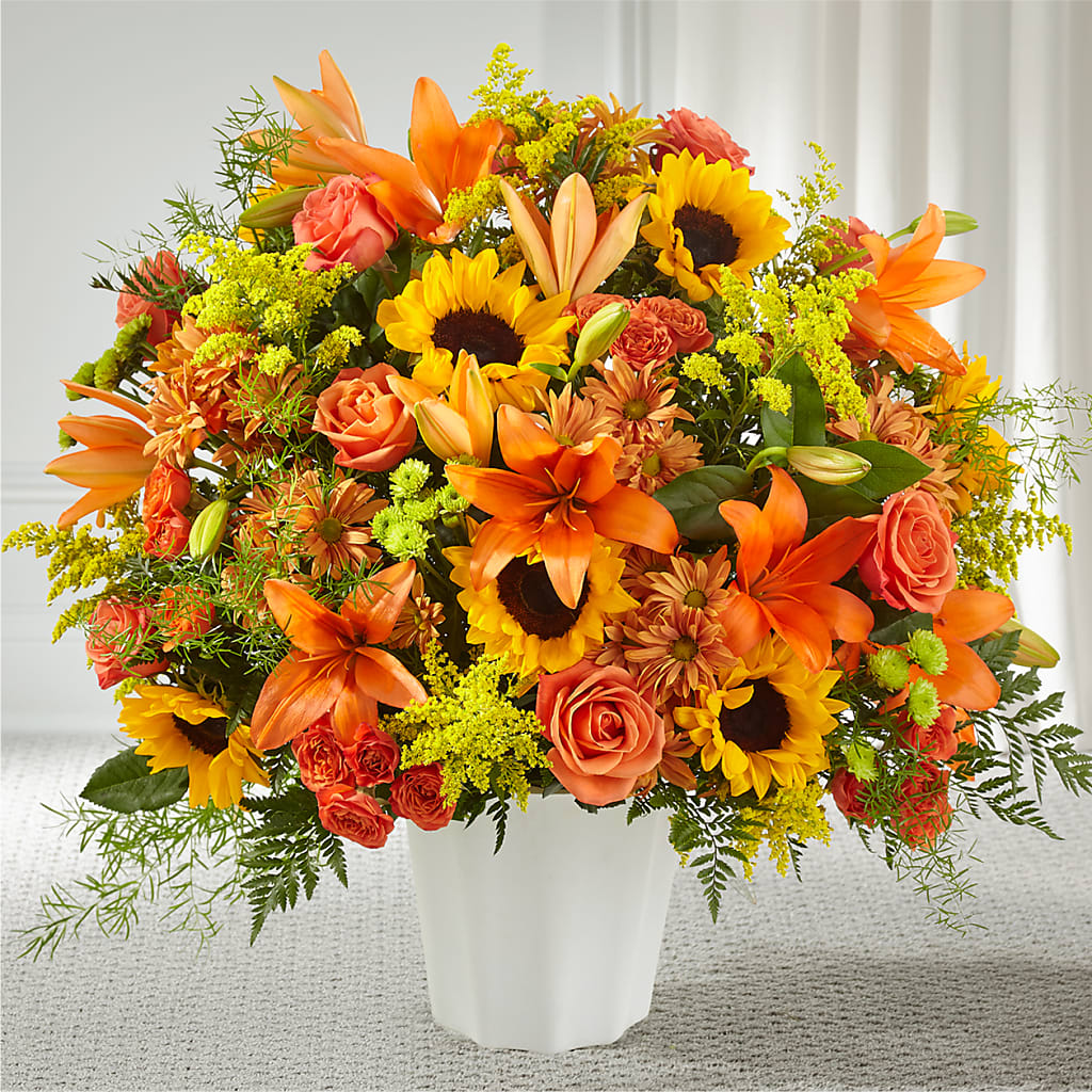 Harvest Thoughts Floor Basket – Life Of A Flower, Dallas TX