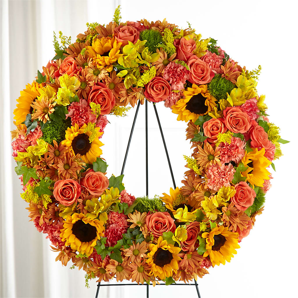 Autumnal Memories Wreath (Standard) – Life Of A Flower, Dallas TX