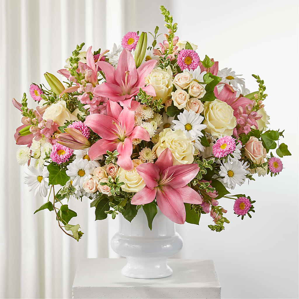 Empathetic Blooms Urn Arrangement – Life Of A Flower, Dallas TX