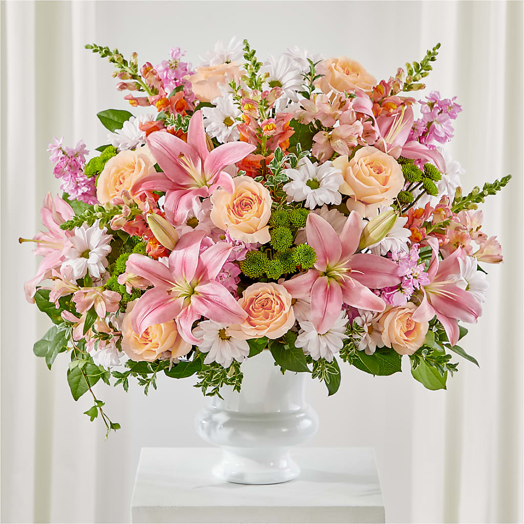 Heartfelt Gesture Urn Arrangement – Life Of A Flower, Dallas TX