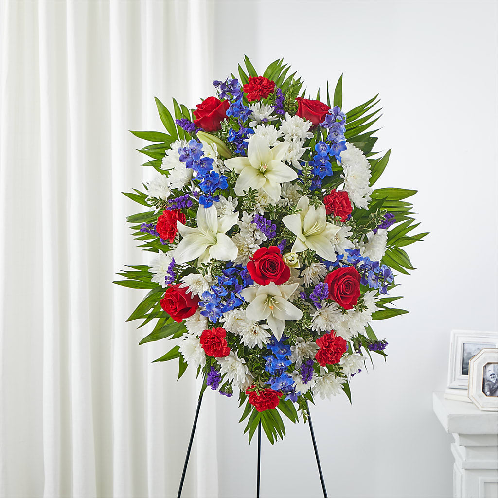 Cherished Service Standing Spray – Life Of A Flower, Dallas TX