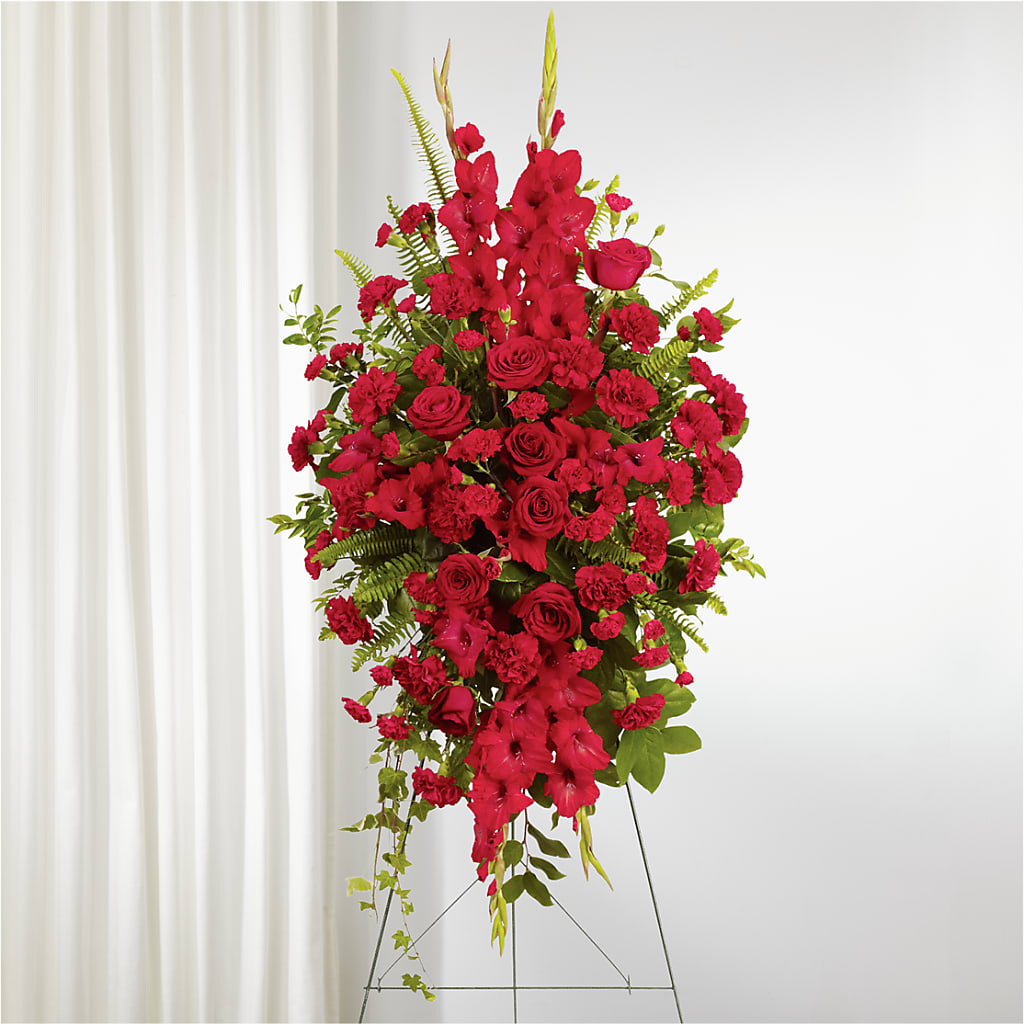 From the Heart Standing Spray – Life Of A Flower, Dallas TX