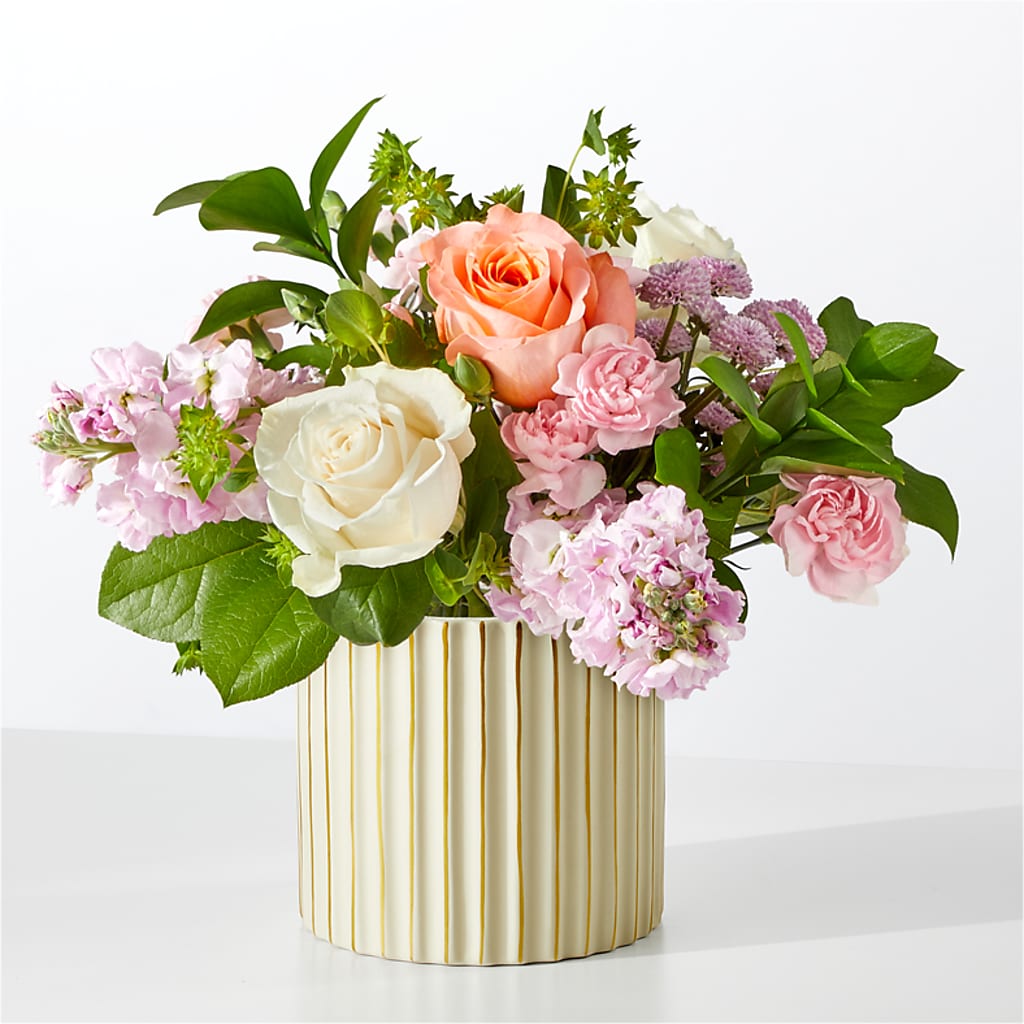 French Market Bouquet with Ivory Vase – Life Of A Flower, Dallas TX