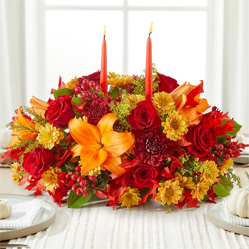Autumn's Embrace Centerpiece – Life Of A Flower, Dallas TX