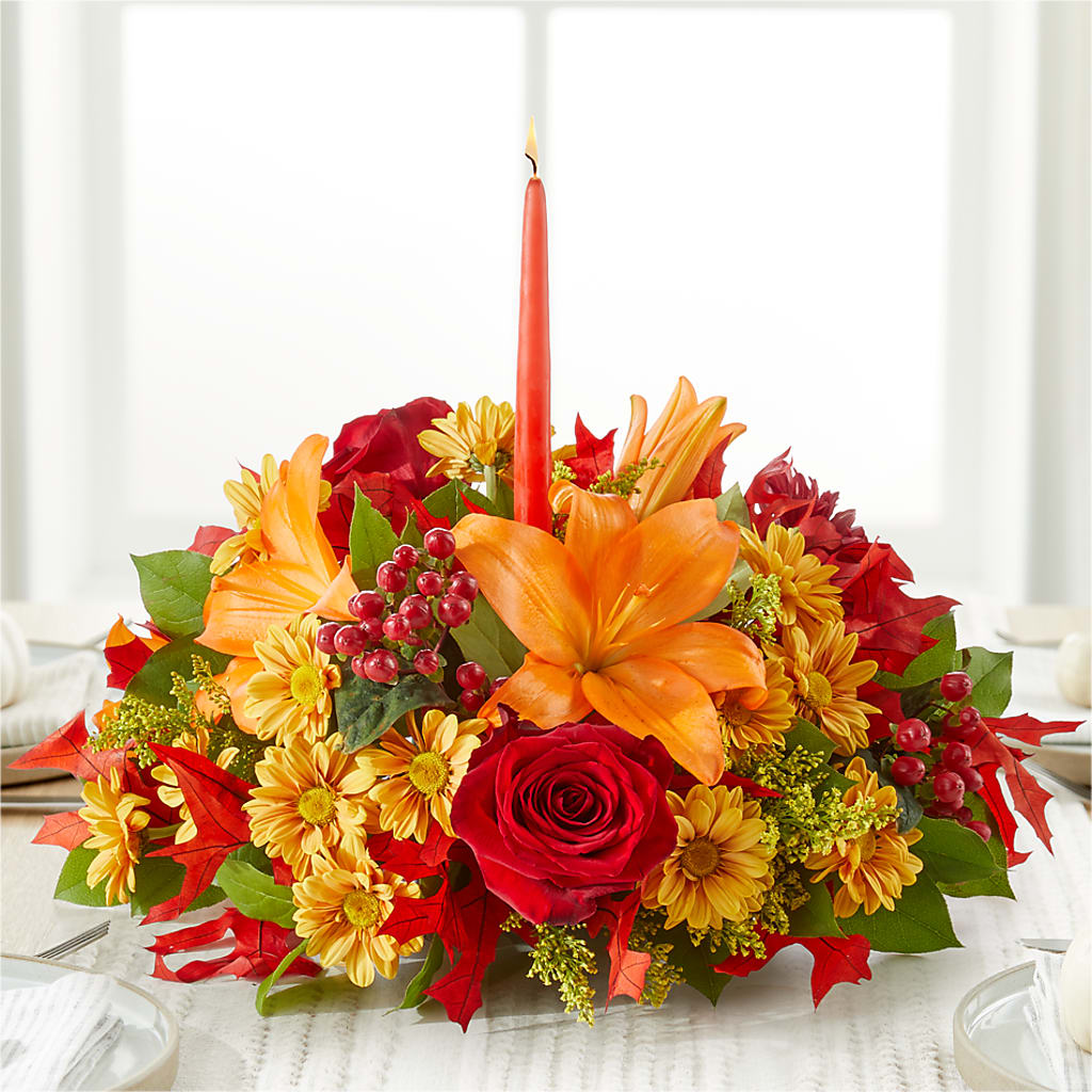 Autumn's Embrace Centerpiece – Life Of A Flower, Dallas TX