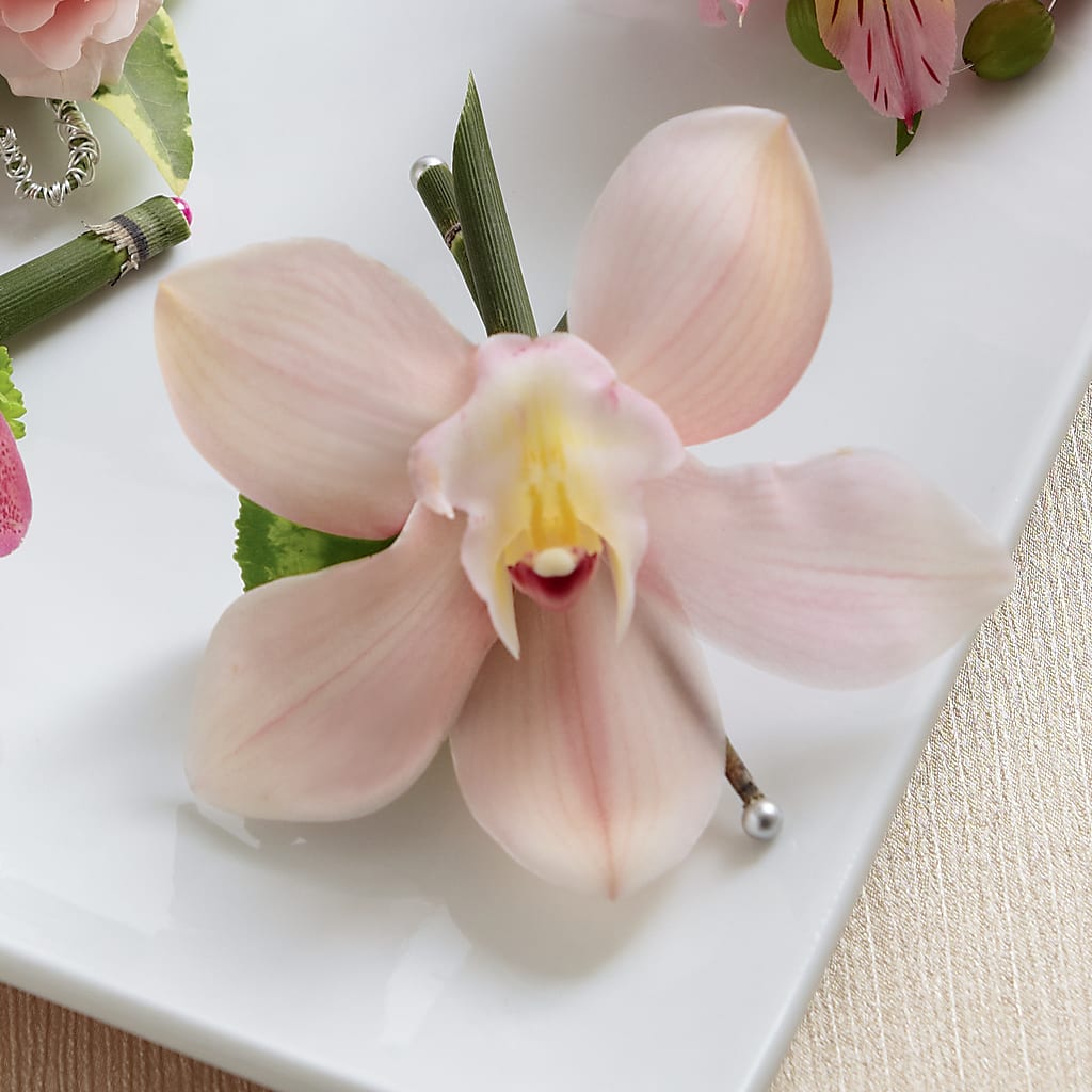Pink Cymbidium Boutonniere – Life Of A Flower, Dallas TX