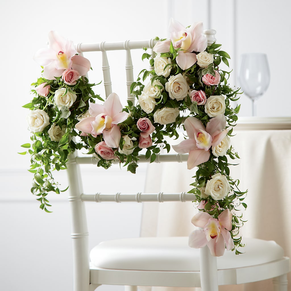 Orchid Rose Chair Décor – Life Of A Flower, Dallas TX