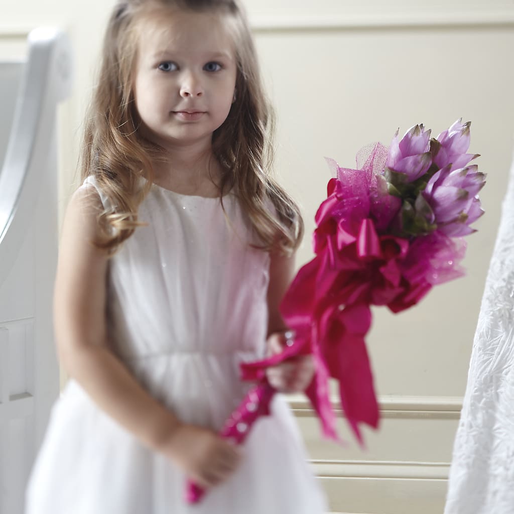 Sparkle Pink Flower Girl Bouquet – Life Of A Flower, Dallas TX