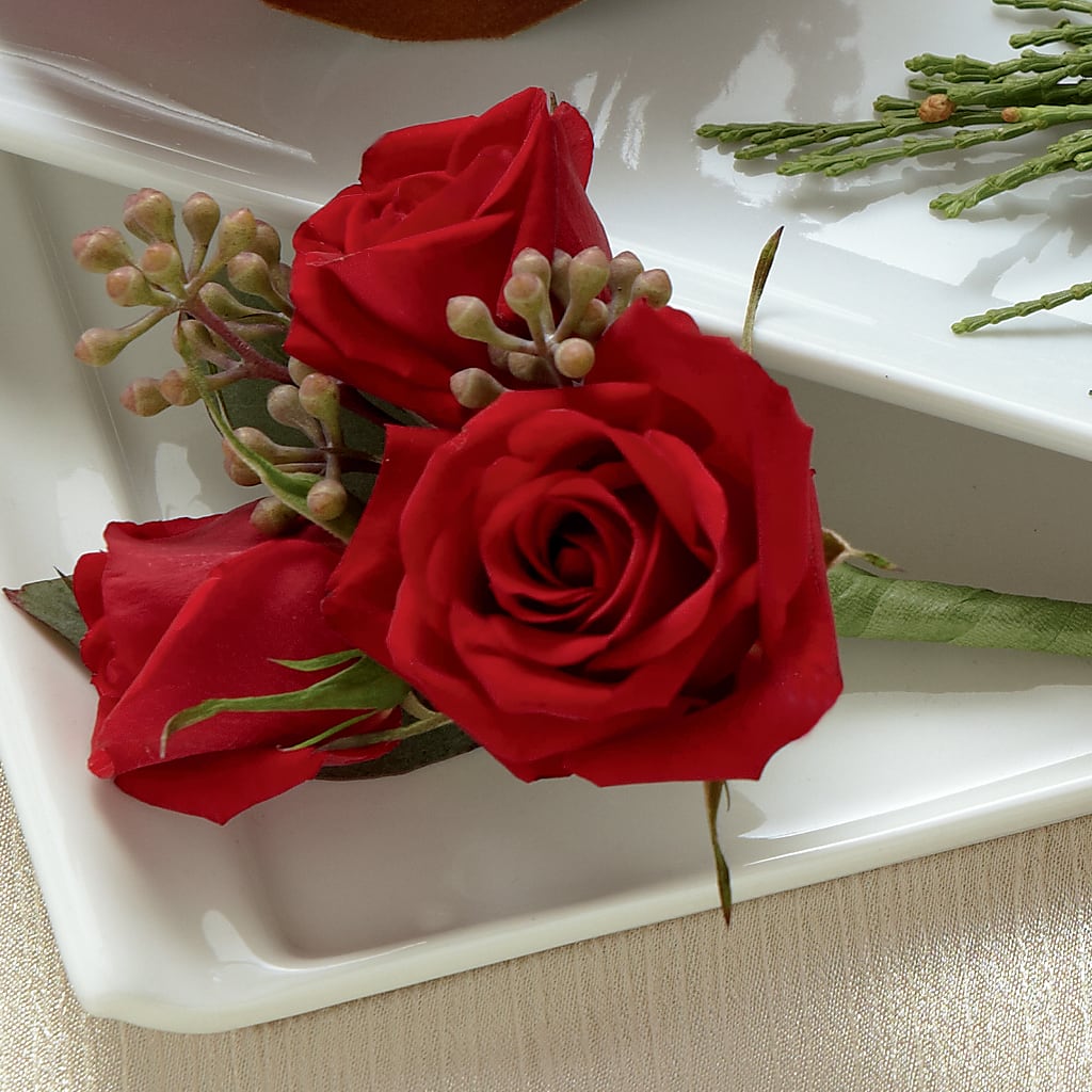 Red Spray Rose Boutonniere – Life Of A Flower, Dallas TX