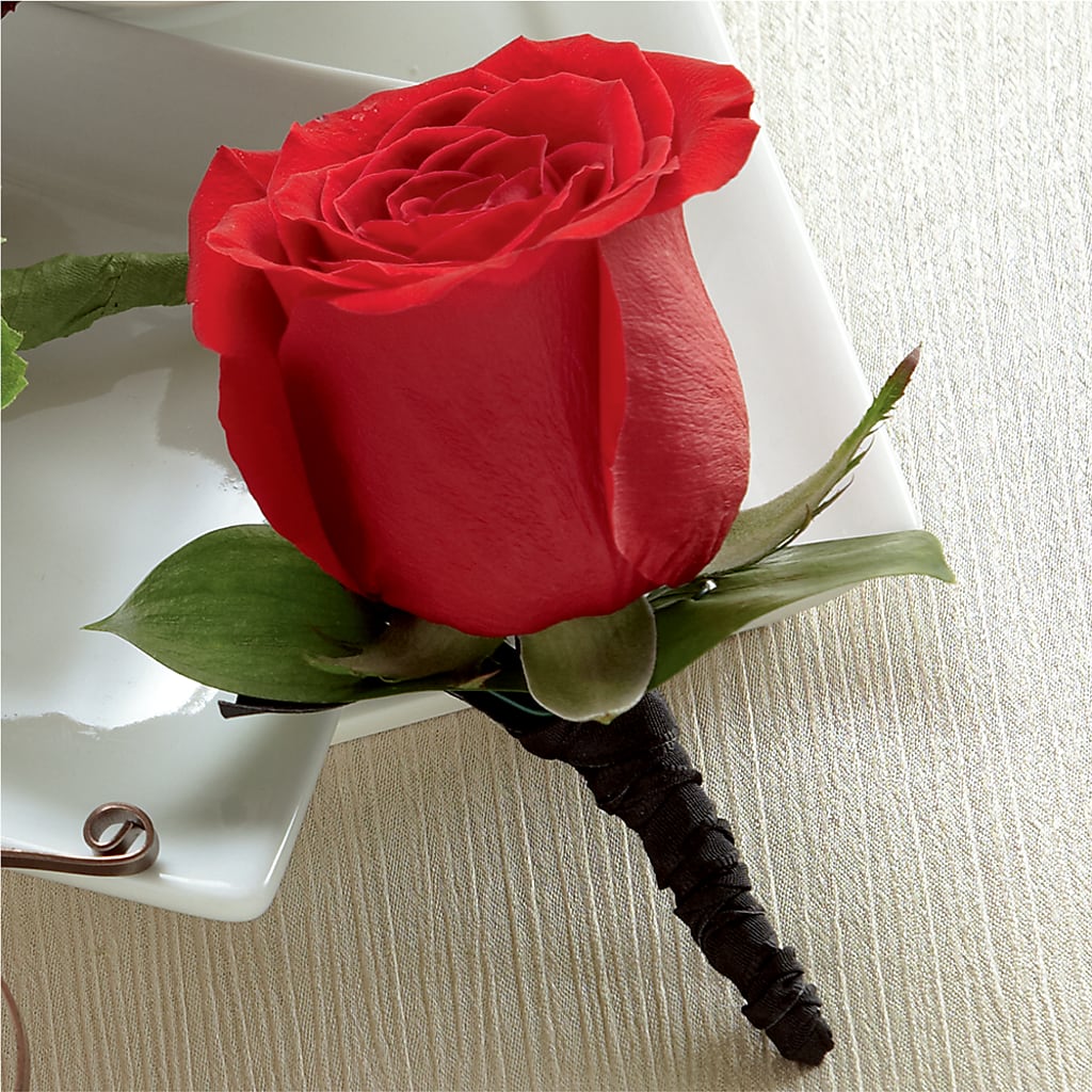 Red Rose Boutonniere – Life Of A Flower, Dallas TX