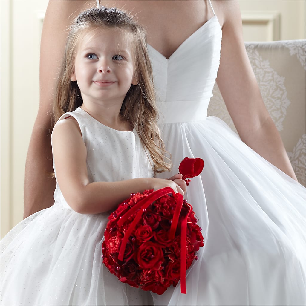 Pure at Heart Flower Girl Arrangement – Life Of A Flower, Dallas TX
