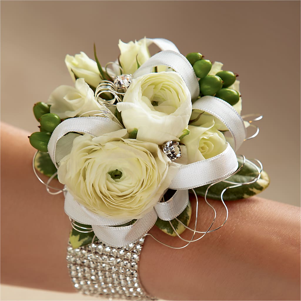 White Wedding Corsage – Life Of A Flower, Dallas TX