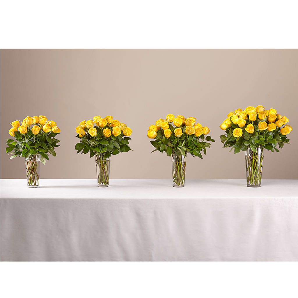 Long Stem Yellow Rose Bouquet –  Life Of A Flower, Dallas TX