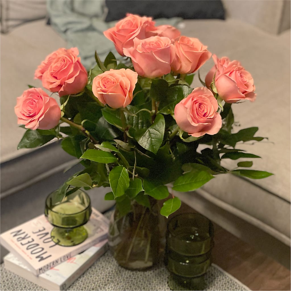 Long Stem Pink Rose Bouquet –  Life Of A Flower, Dallas TX