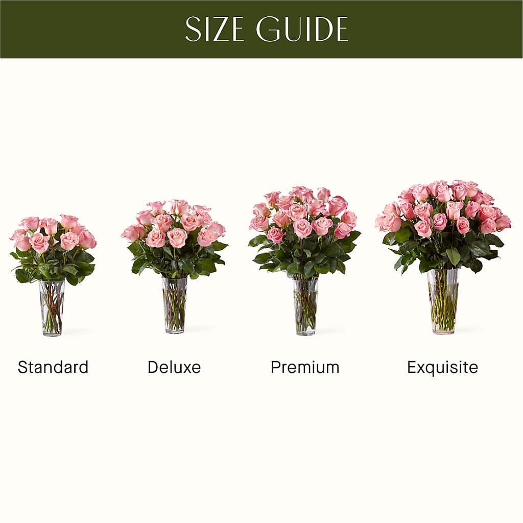 Long Stem Pink Rose Bouquet –  Life Of A Flower, Dallas TX