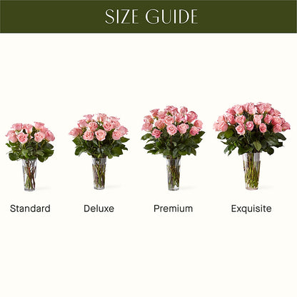 Long Stem Pink Rose Bouquet –  Life Of A Flower, Dallas TX