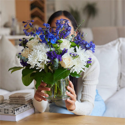 Cerulean Waves Bouquet –  Life Of A Flower, Dallas TX