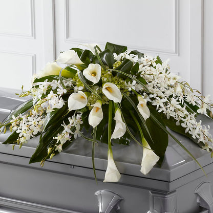 Angel Wings Casket Spray –  Life Of A Flower, Dallas TX