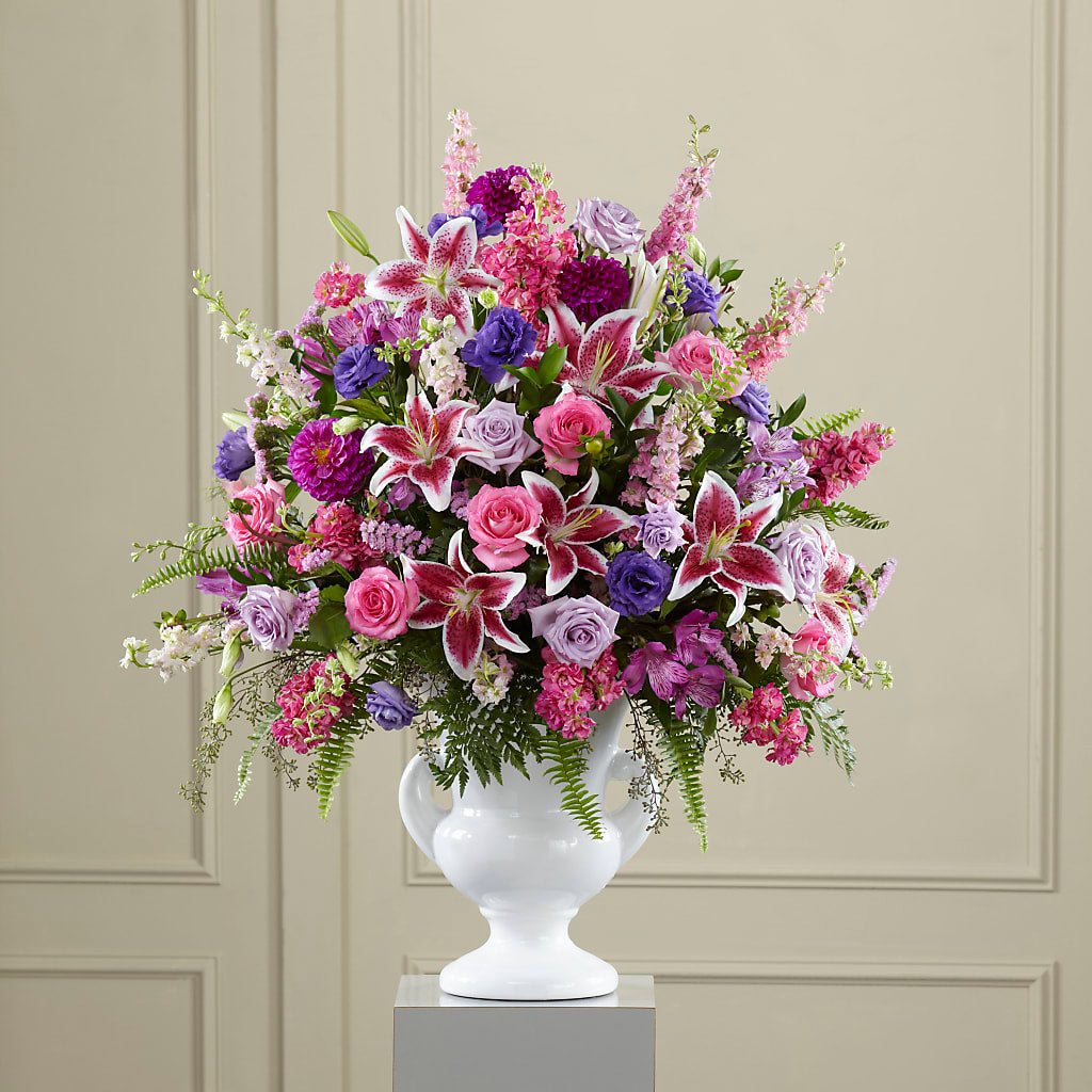 Composition florale hommage apaisante