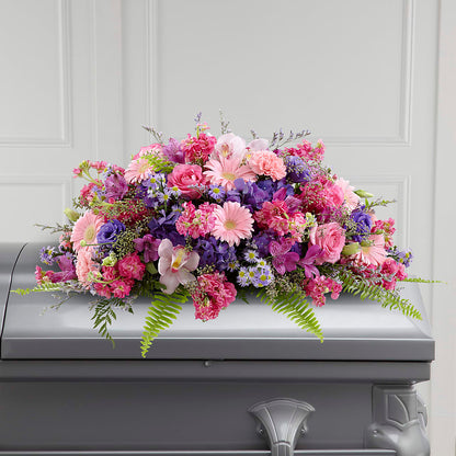 Glorious Garden Casket Spray –  Life Of A Flower, Dallas TX