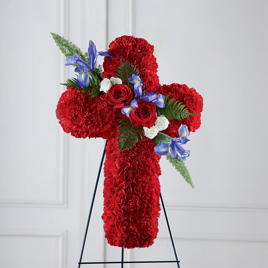 Faithful Hero Floral Cross –  Life Of A Flower, Dallas TX