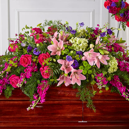 Radiant Tribute Casket Spray –  Life Of A Flower, Dallas TX