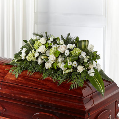 Hopeful Gesture Casket Spray –  Life Of A Flower, Dallas TX