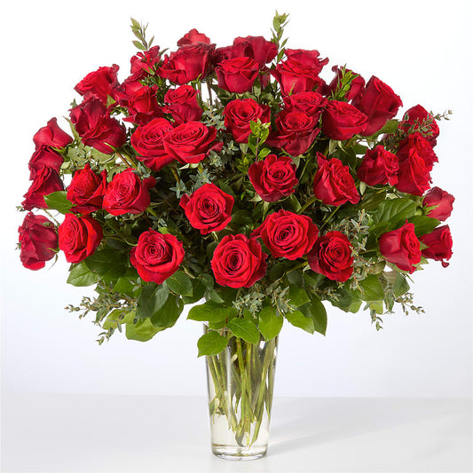 Forever Yours Fifty Stem Red Rose Bouquet –  Life Of A Flower, Dallas TX